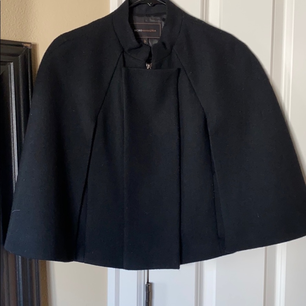 Black satin lined Cape Jacket